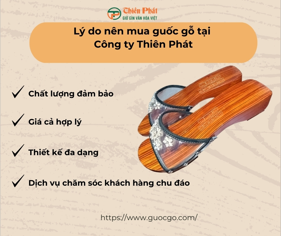 Lý do nên chọn guốc gỗ Thiên Phát