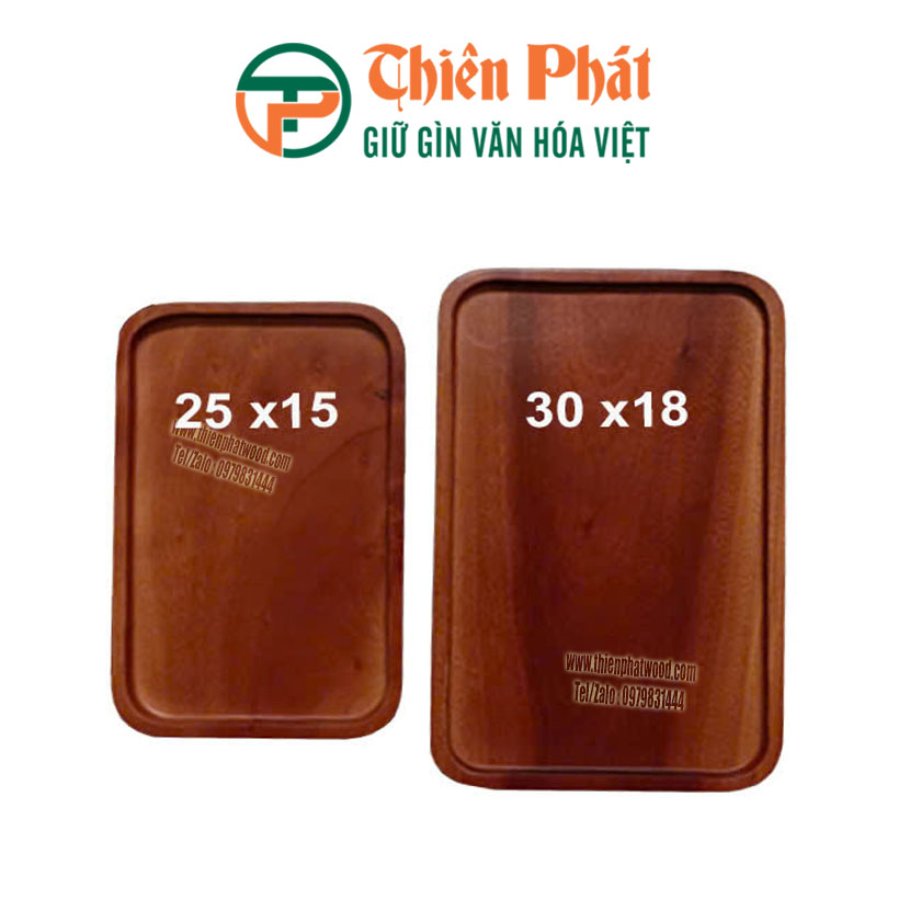 khay hình chữ nhật được làm bằng gỗ hoàn toàn tự nhiên