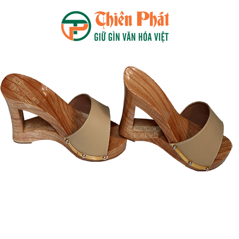 guốc mộc lọng bụng rỗng làm từ gỗ xoan từ nhiên