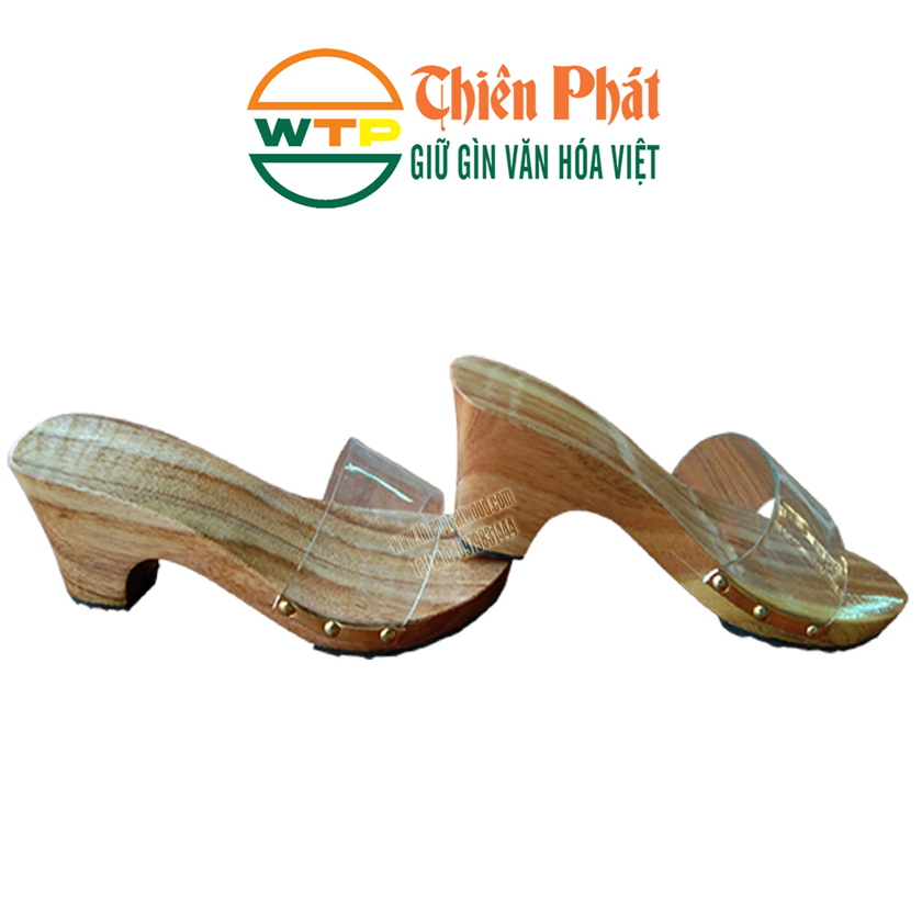 guốc gỗ cho nữ làm từ gỗ xoan tự nhiên an toàn