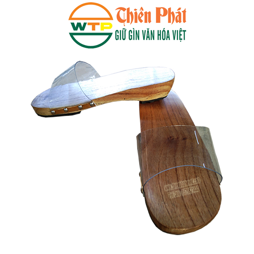 guốc gỗ quai trong có đủ size cho bố mẹ và bé