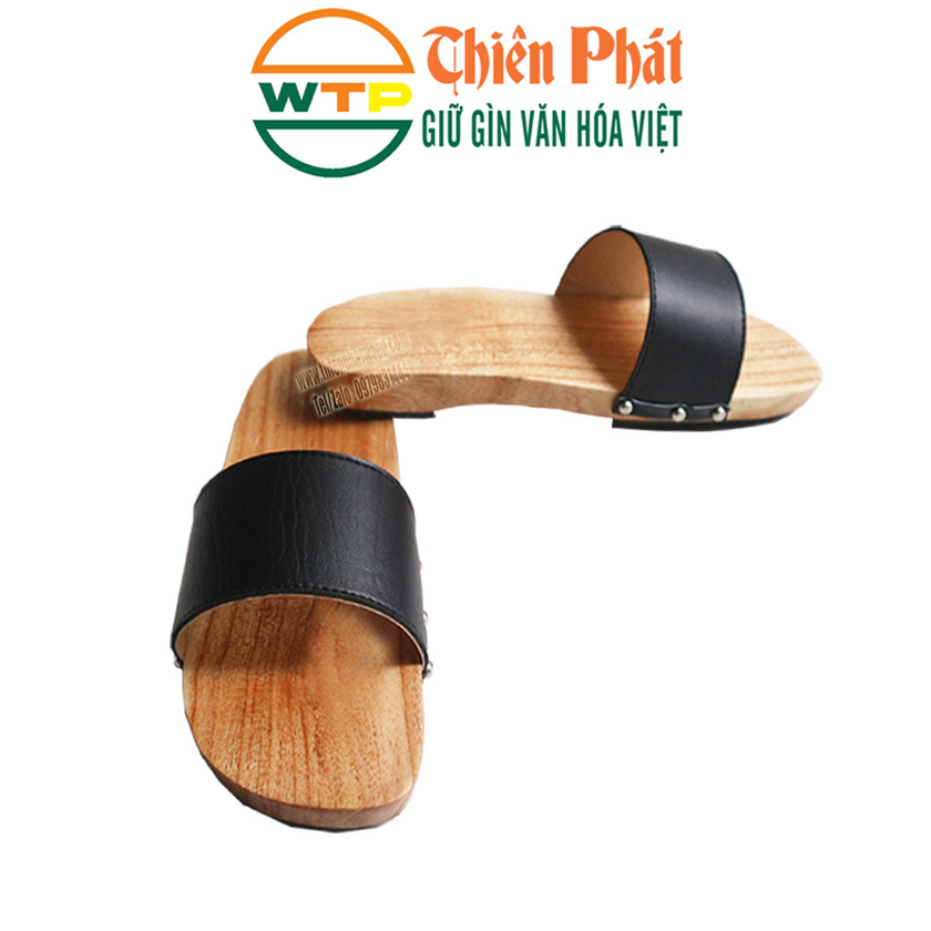 guốc gỗ mang nét truyền thống Việt với chiều 3cm dễ di chuyển