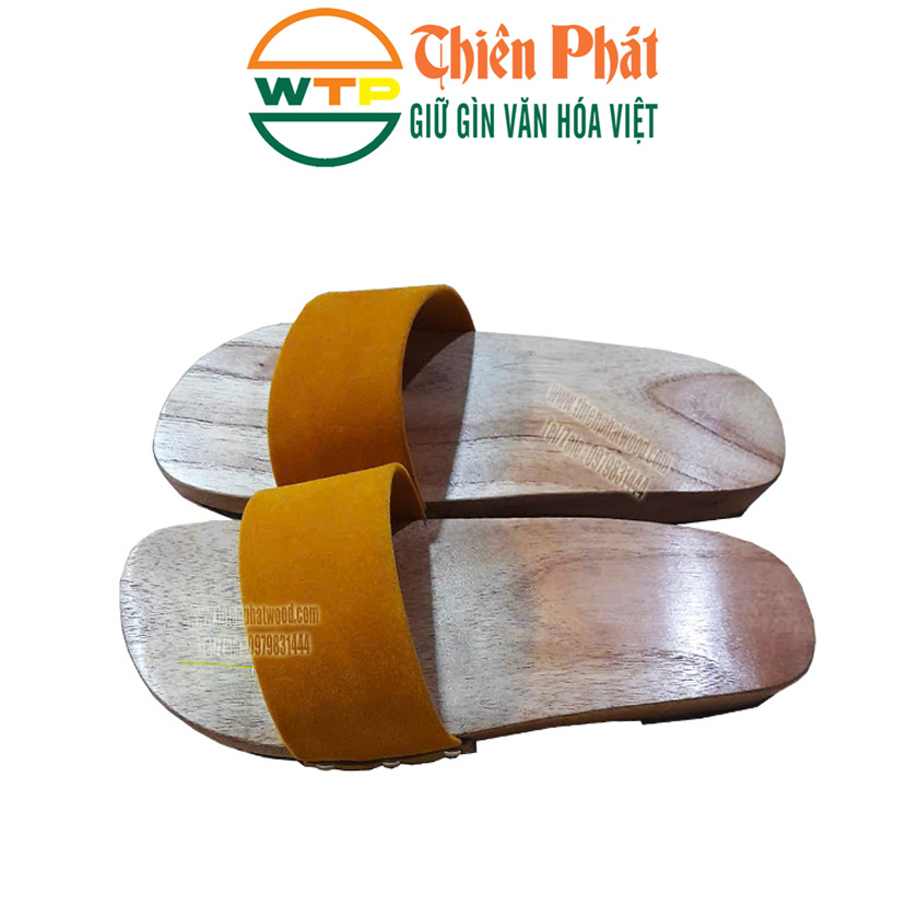 guốc gỗ nam nữ làm từ gỗ xoan tự nhiên an toàn cho người sử dụng