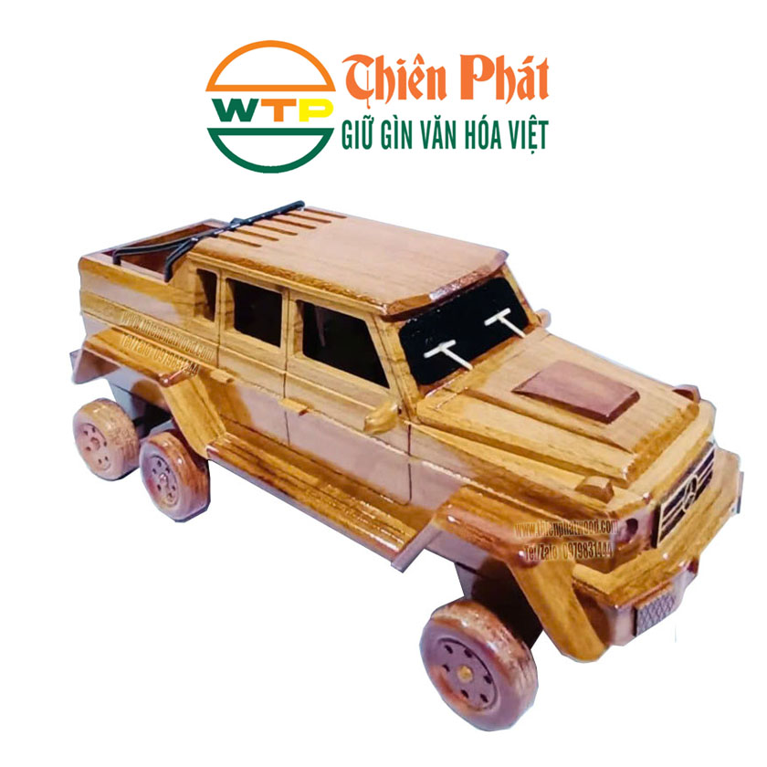 mô hình xe bán tải địa hình bằng gỗ handmade